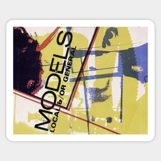 Models band Local and/or General album print Sticker